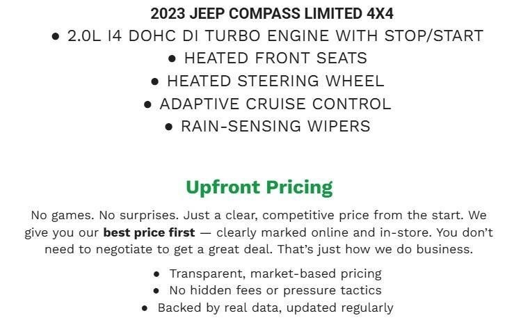 2023 Jeep Compass Limited 4x4