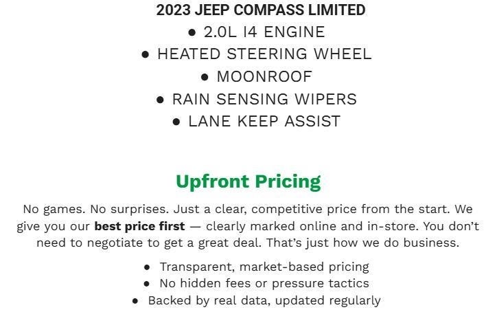 2023 Jeep Compass Limited 4x4