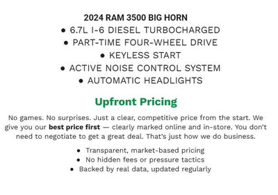 2024 RAM 3500 Big Horn