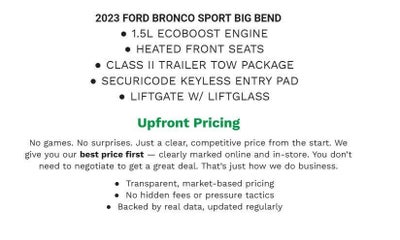 2023 Ford Bronco Sport Big Bend