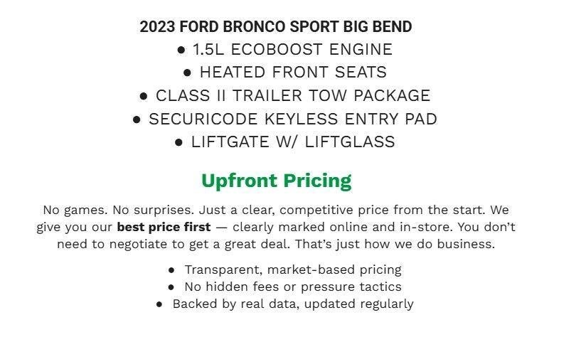 2023 Ford Bronco Sport Big Bend