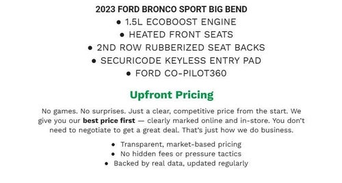 2023 Ford Bronco Sport Big Bend