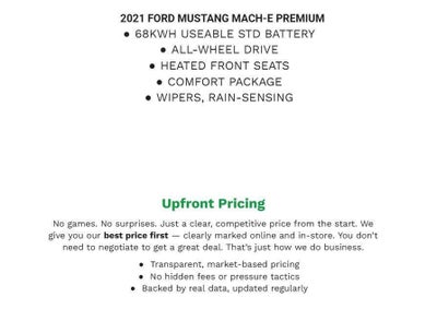 2021 Ford Mustang Mach-E Premium AWD