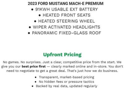 2023 Ford Mustang Mach-E Premium AWD