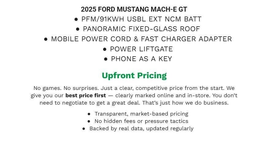 2025 Ford Mustang Mach-E GT