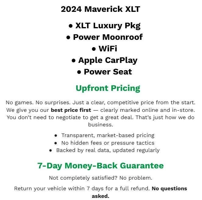 2024 Ford Maverick XLT FWD SuperCrew