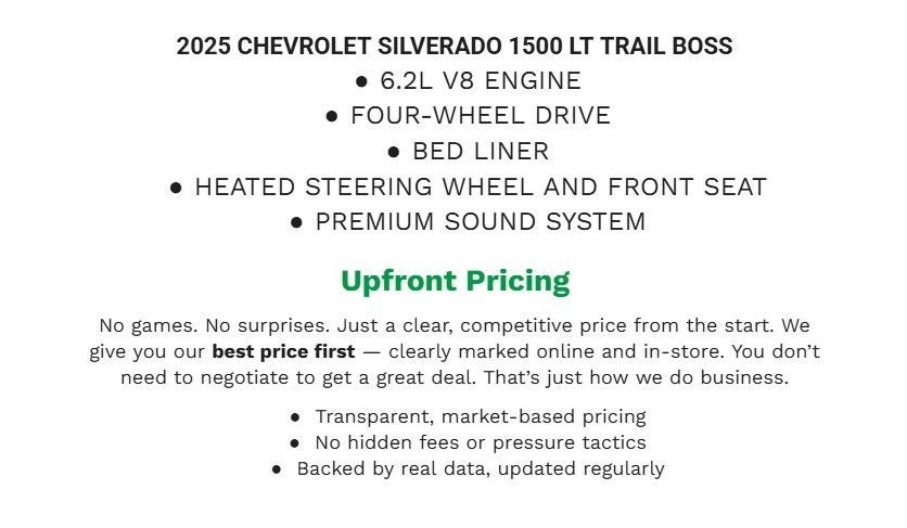 2025 Chevrolet Silverado 1500 LT Trail Boss