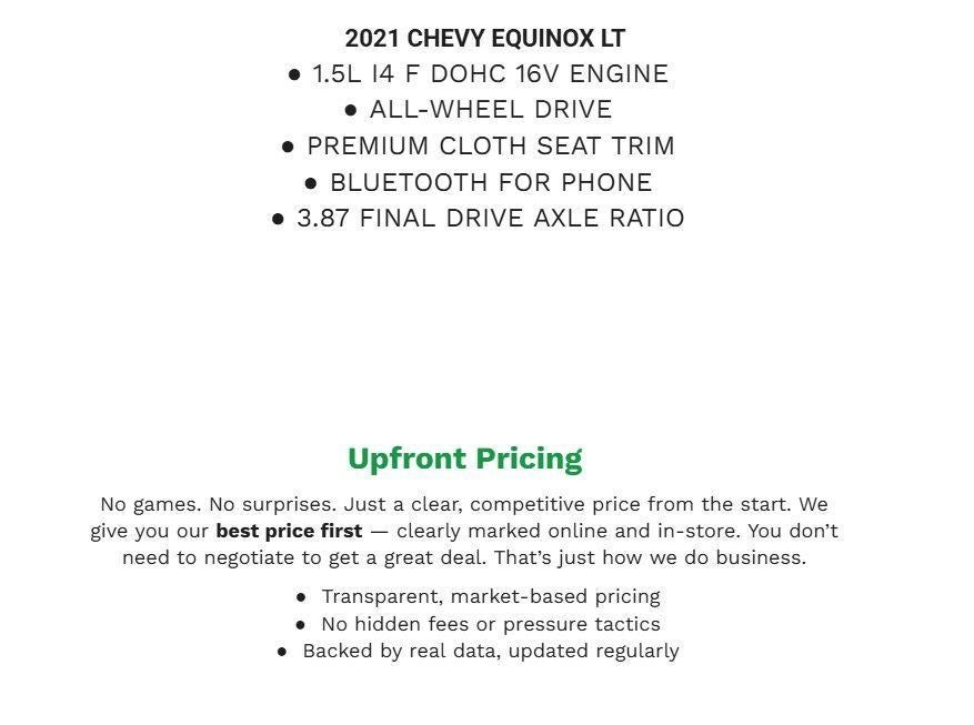 2021 Chevrolet Equinox AWD 4dr LT w/1LT