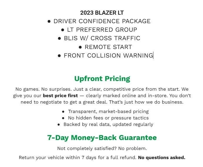 2023 Chevrolet Blazer LT