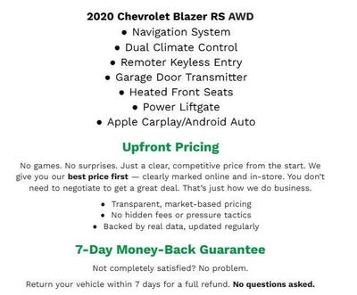 2020 Chevrolet Blazer AWD 4dr RS