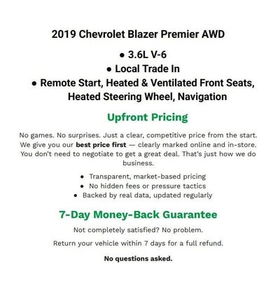 2019 Chevrolet Blazer AWD 4dr Premier