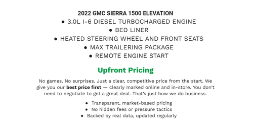 2022 GMC Sierra 1500 Elevation