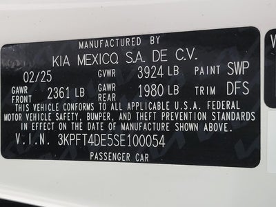 2025 Kia K4 LXS FWD