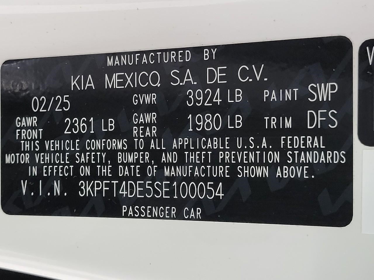 2025 Kia K4 LXS FWD