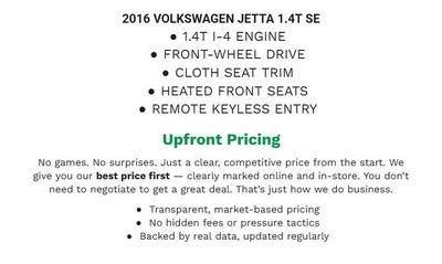 2016 Volkswagen Jetta 1.4T SE