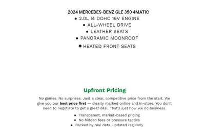 2024 Mercedes-Benz GLE GLE 350 4MATIC® SUV