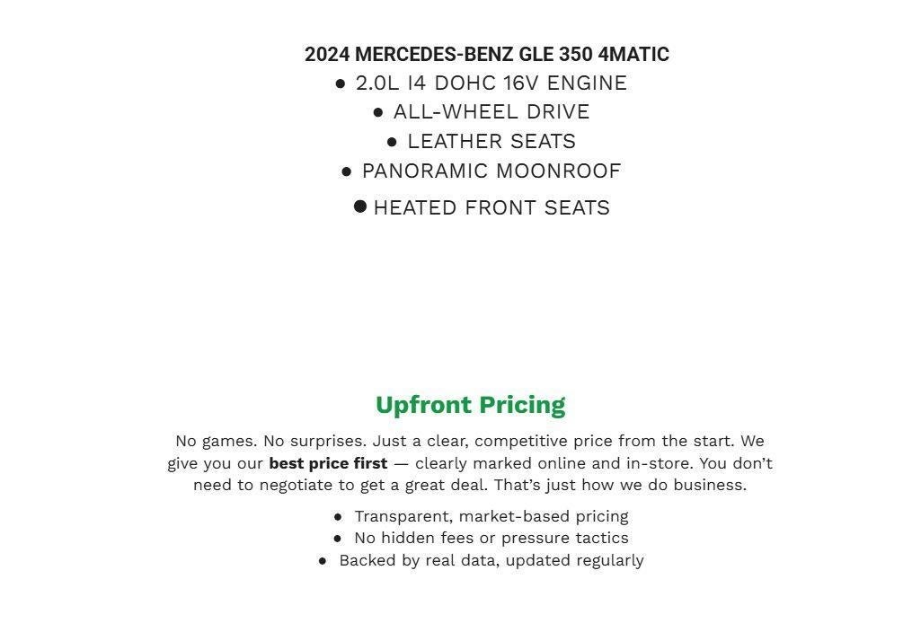 2024 Mercedes-Benz GLE GLE 350 4MATIC® SUV
