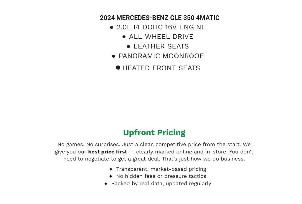 2024 Mercedes-Benz GLE GLE 350 4MATIC® SUV