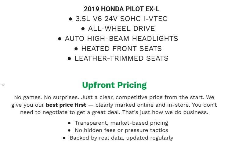2019 Honda Pilot EX-L