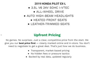 2019 Honda Pilot EX-L