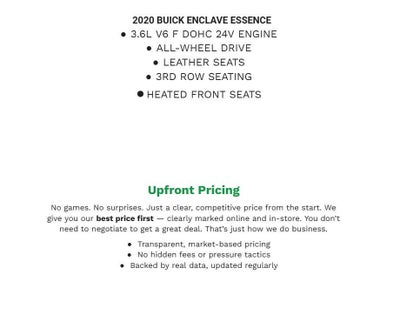 2020 Buick Enclave AWD 4dr Essence