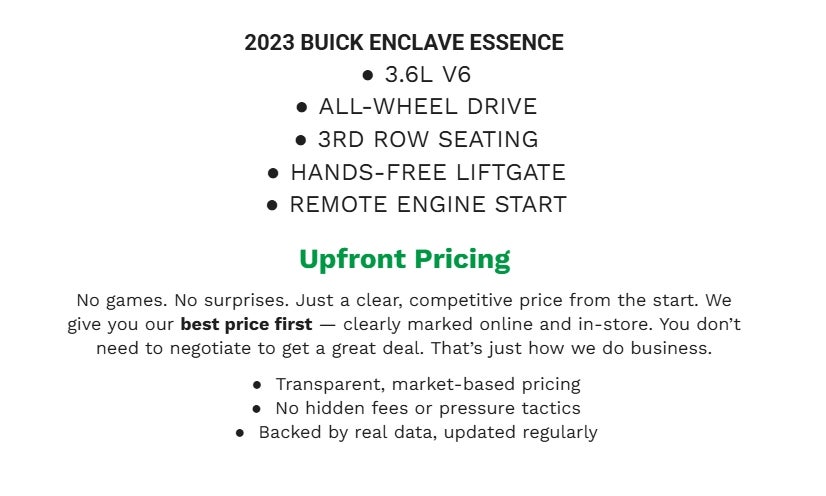 2023 Buick Enclave Essence
