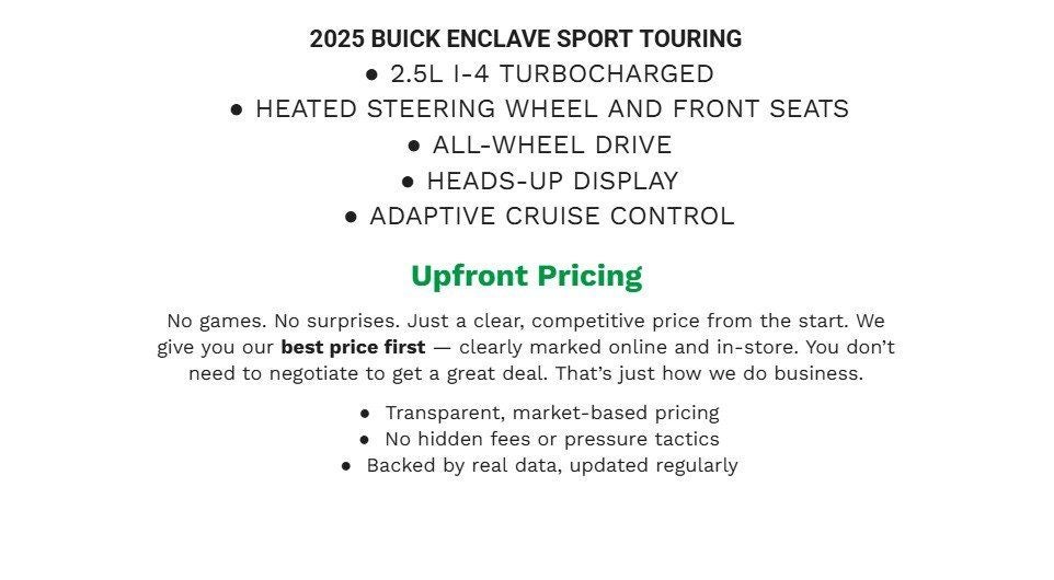2025 Buick Enclave Sport Touring