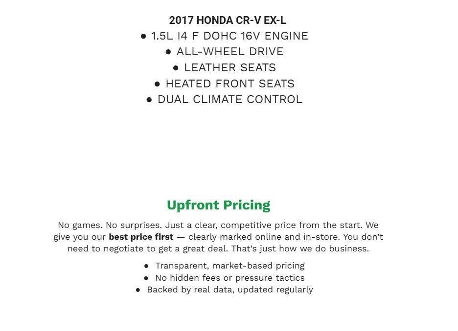 2017 Honda CR-V EX-L AWD