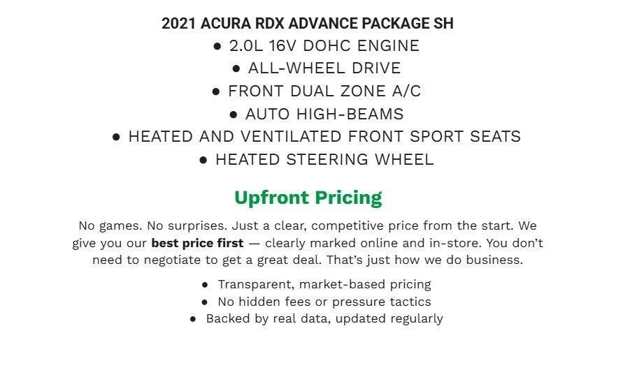 2021 Acura RDX Advance Package SH-AWD