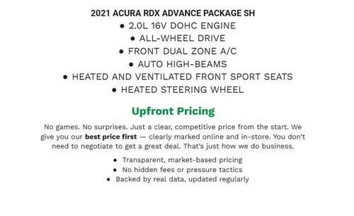 2021 Acura RDX Advance Package SH-AWD