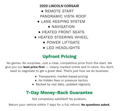 2020 Lincoln Corsair Reserve