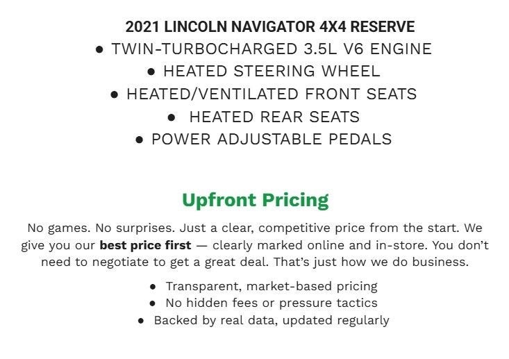 2021 Lincoln Navigator Reserve 4x4