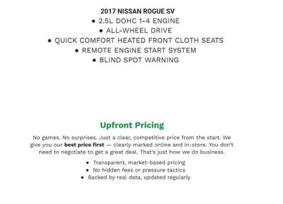 2017 Nissan Rogue AWD SV