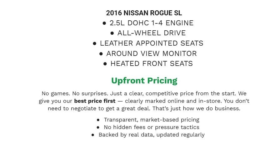 2016 Nissan Rogue SL