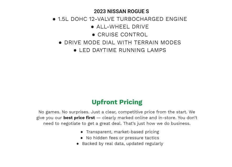 2023 Nissan Rogue AWD S