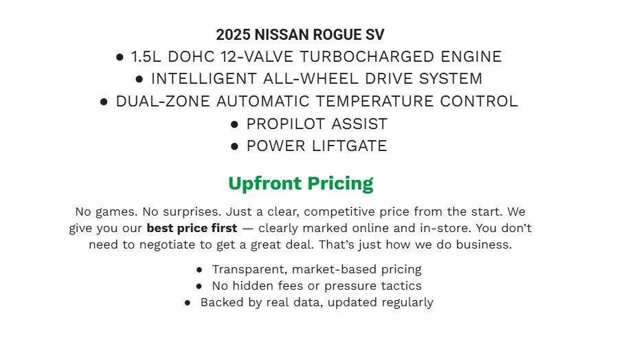 2025 Nissan Rogue SV