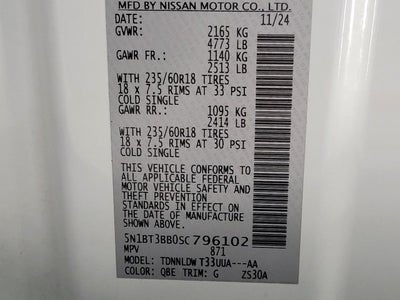 2025 Nissan Rogue SV