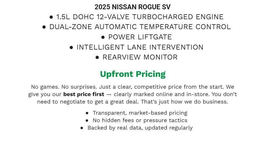 2025 Nissan Rogue SV