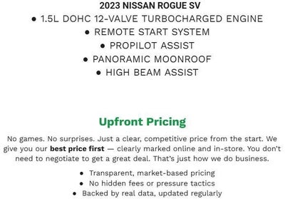 2023 Nissan Rogue AWD SV