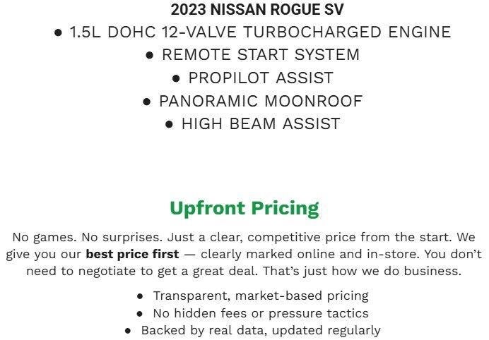2023 Nissan Rogue AWD SV