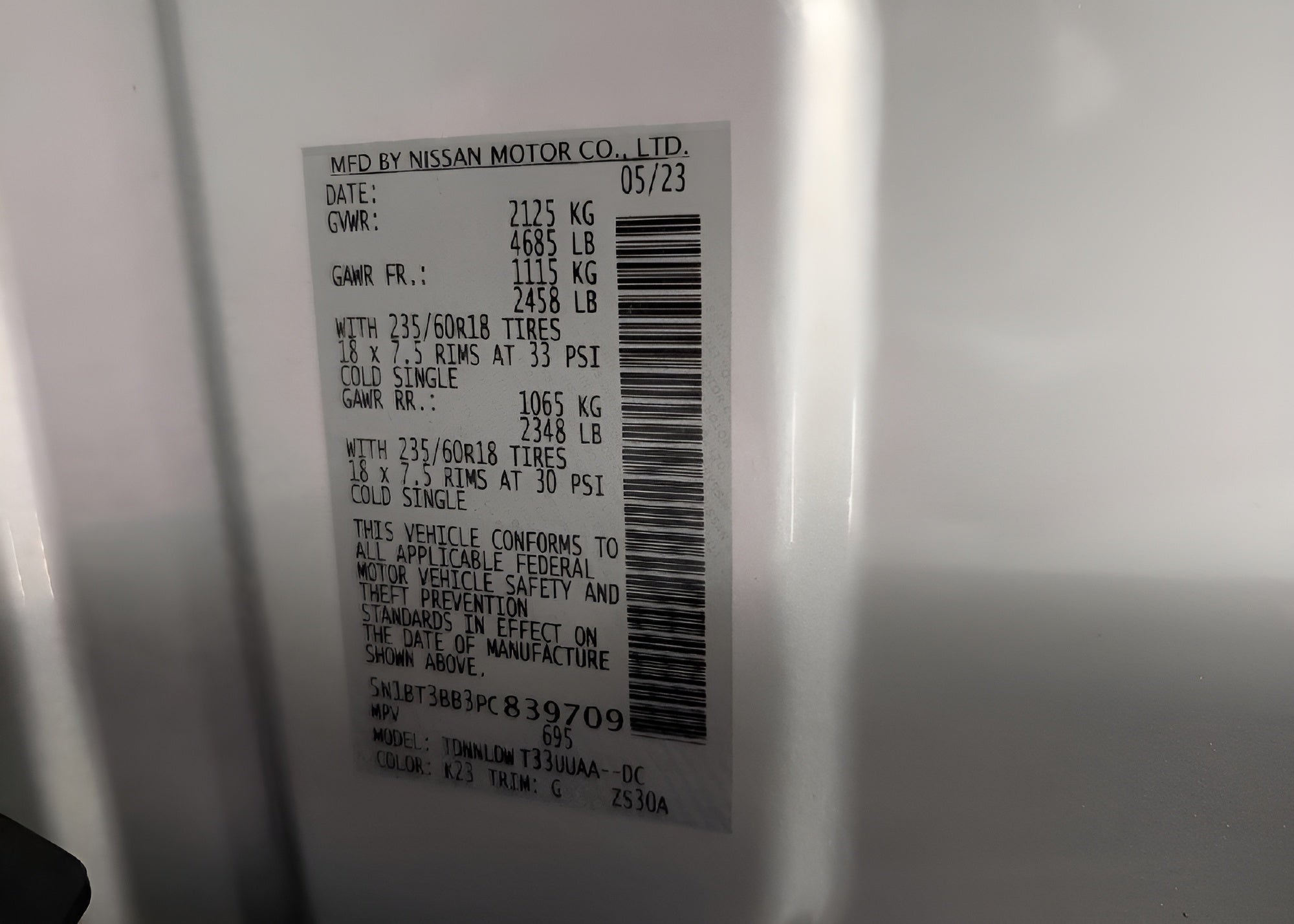 2023 Nissan Rogue AWD SV