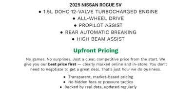2025 Nissan Rogue SV