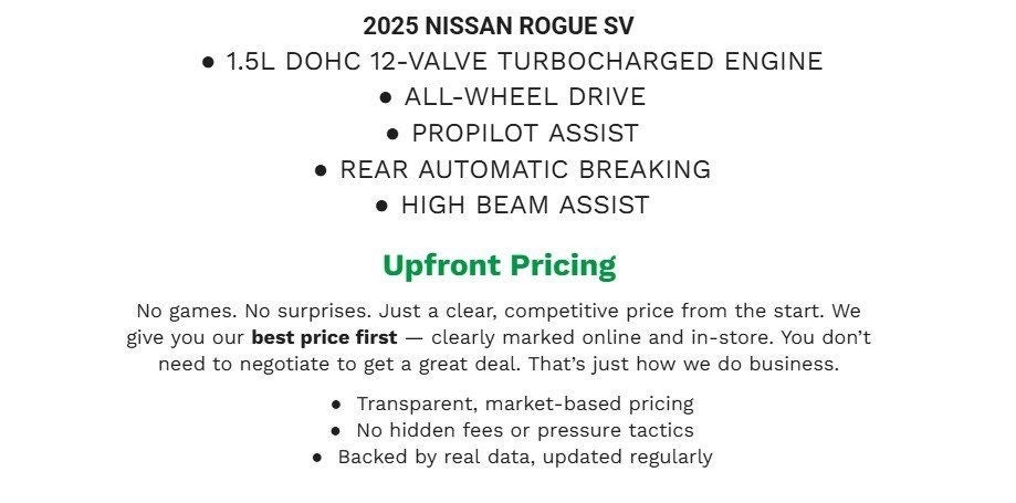 2025 Nissan Rogue SV