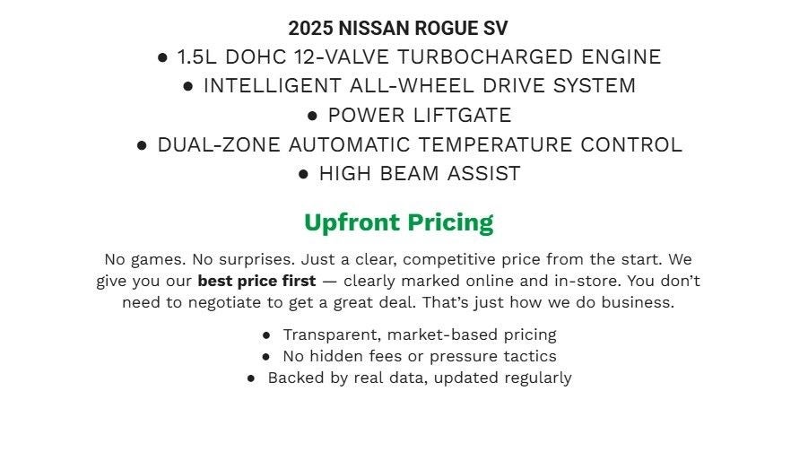 2025 Nissan Rogue SV