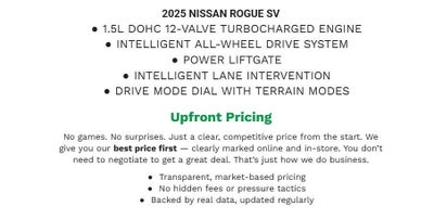 2025 Nissan Rogue SV