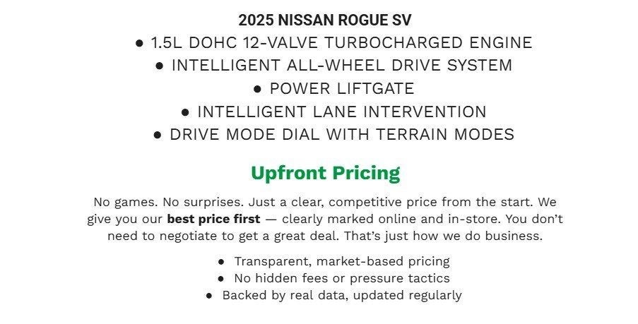 2025 Nissan Rogue SV