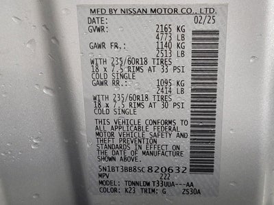 2025 Nissan Rogue SV