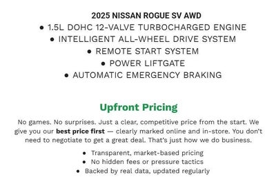 2025 Nissan Rogue AWD SV