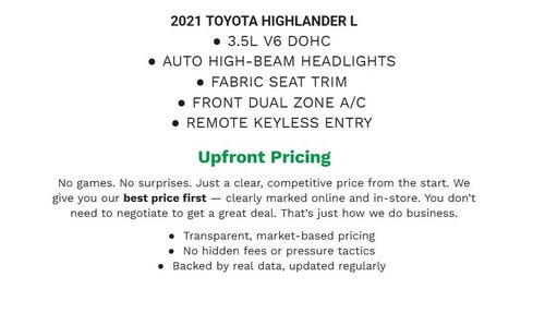 2021 Toyota Highlander L
