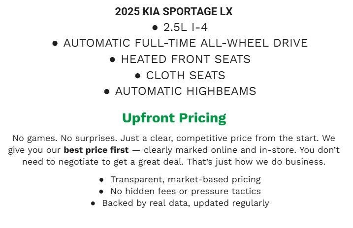 2025 Kia Sportage LX